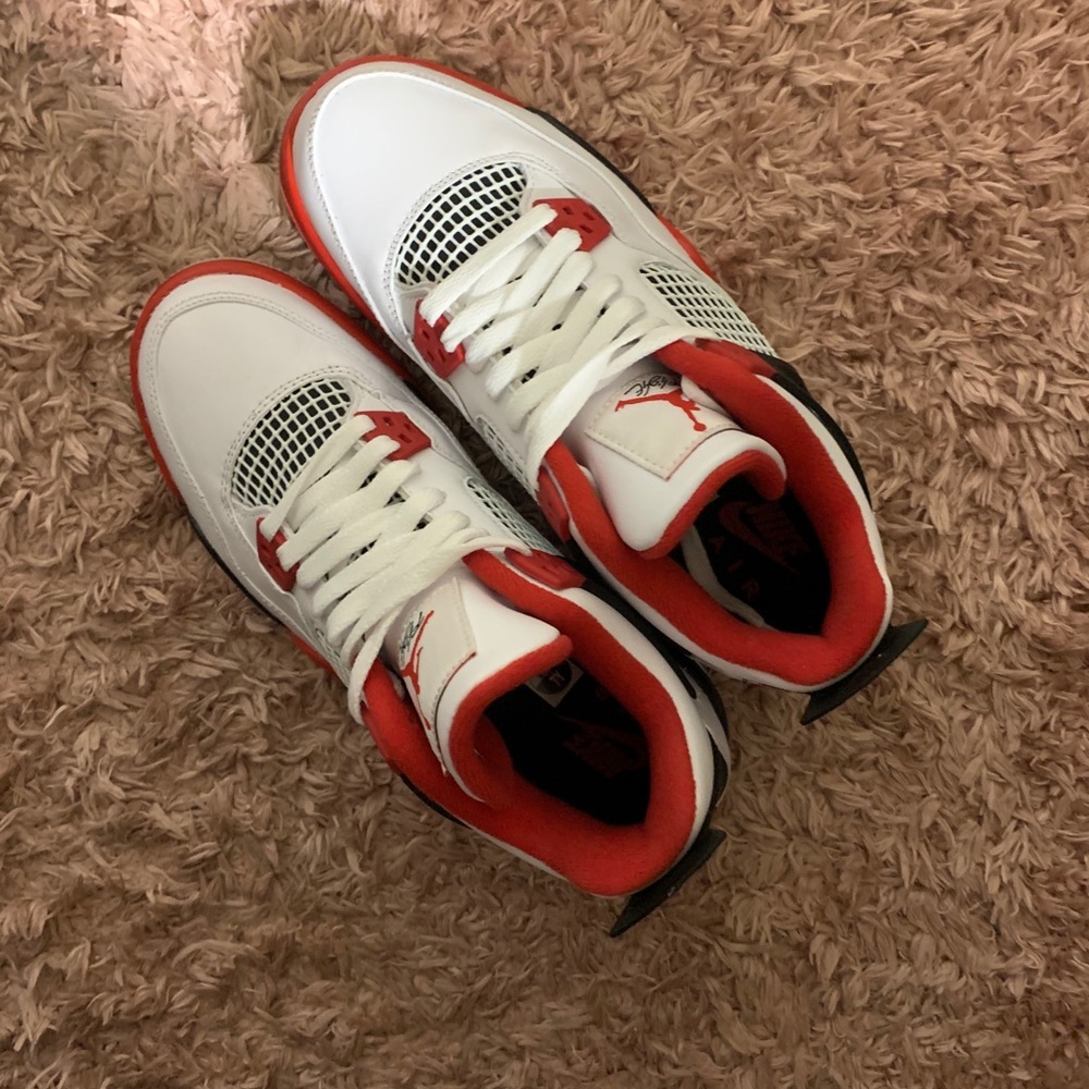Fire Red Jordan 4’s (NEW NEVER WORN). SOLD ALREADY